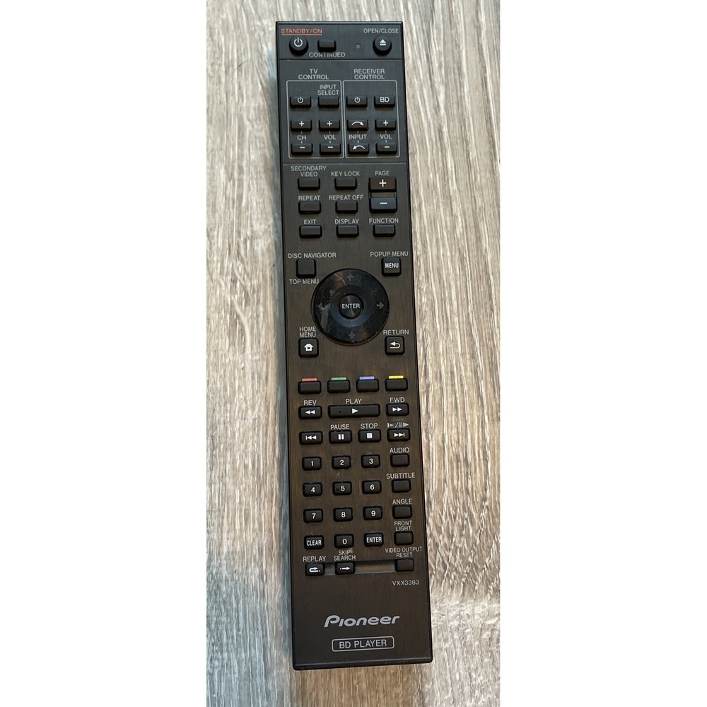 NEW OEM Pioneer Blu-ray Player Remote Control VXX3383 for BDP430